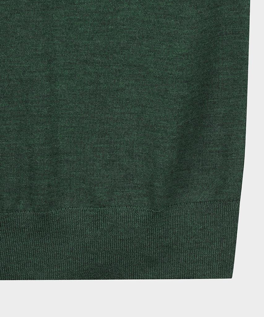 BROOKS BROTHERS Merino Wool Polo Sweater (Dark Green) (Bbwtmf9639Jew)
