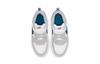 Nike Court Borough 2 Low Top Skateboard Shoes White Gray Blue Kids' BQ5451-117