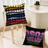 Fashion D-Dsquared2 Logo Cushion Cover Living Room Headboard Bedroom Office Cushion Cushion Sofa Nap Time Pillow Case