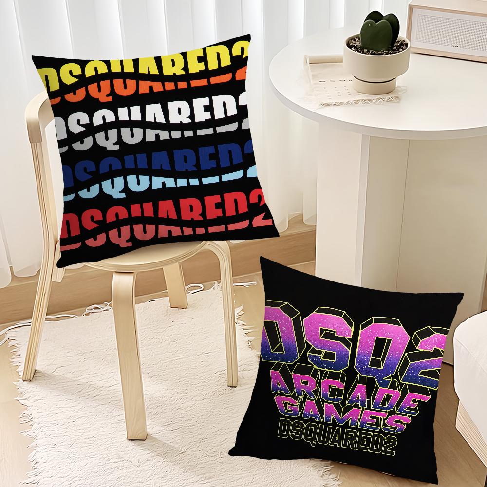 Fashion D-Dsquared2 Logo Cushion Cover Living Room Headboard Bedroom Office Cushion Cushion Sofa Nap Time Pillow Case