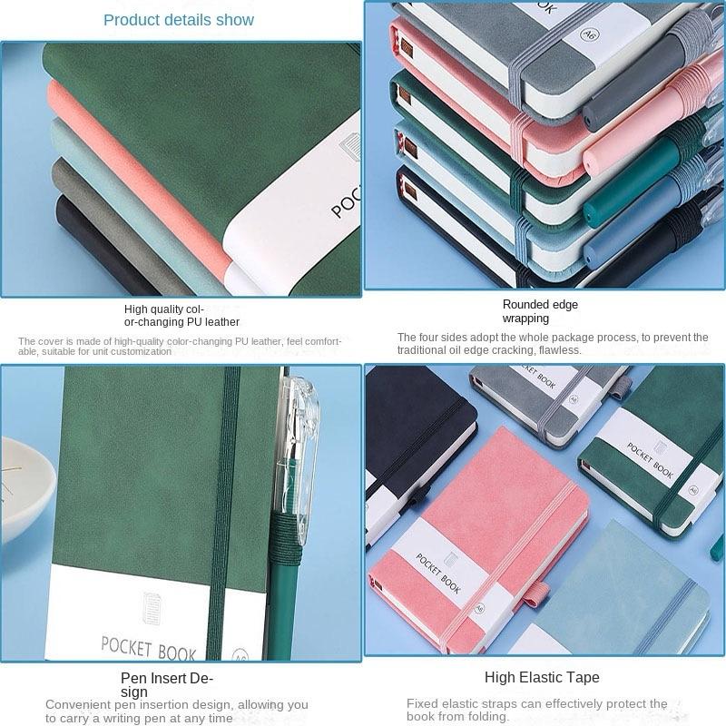 A6 A7 Mini Notebook Portable Pocket Notepad Memo Diary Planner Agenda Organizer Sketchbook Office School Stationery