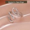 Cazador Hollow Geometric Rings Jewelry for Women Stainless Steel Finger Rings 2026 Wedding Birthday Mother Days Day Gift Trendy