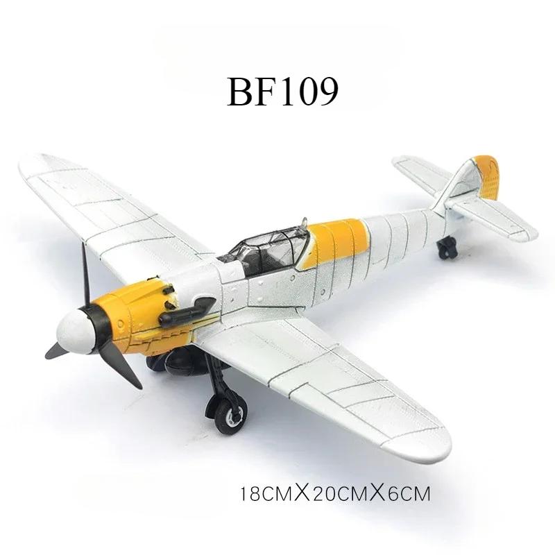 1/48 Seconde Guerre mondiale Américain Corsair Mustang Britannique Spitfire Hurricane Chasseur Allemand BF109 Kit Modèle d'Avion en Plastique à Assembler Jouet
