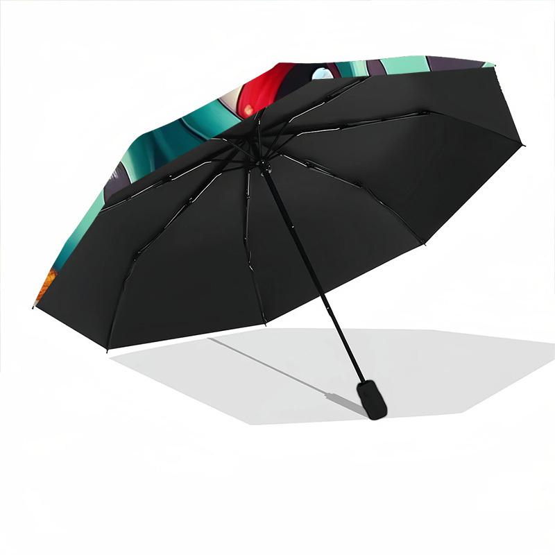 1pc Bulbasaur Automatic Open/Close Umbrella - Compact Travel Umbrella with 8-Rib Durable Frame, Portable for Commuting, yy251023029