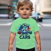 Summer Round Neck Vehicle Themed 3D Printed Top Fashionable Casual Short Sleeved Children's Boy T-shirts