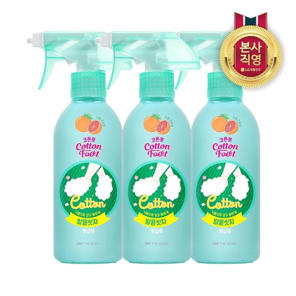 

ON THE BODY Cotton Foot Let s Wash Our Feet Cotton Foot Shampoo Grapefruit 385ml x 3