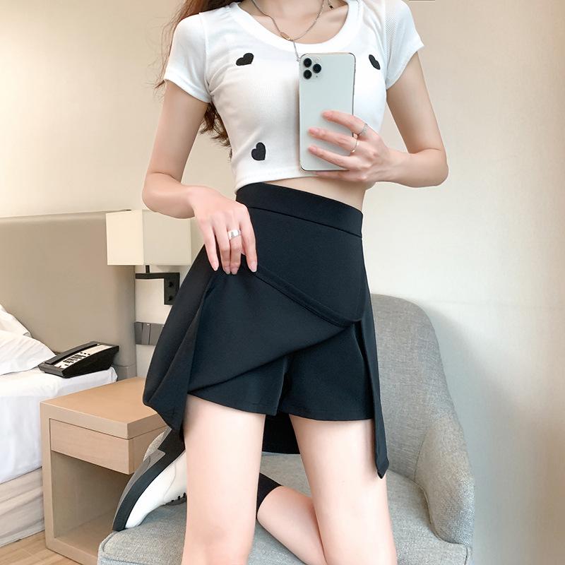 

Women s 2024 High Waist Midi Skirt - Summer Side Slit Bodycon Plus Size A-line L