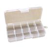 High-Quality 10-Compartment Detachable Plastic Storage Box with Snap Lid for Jewelry and Components