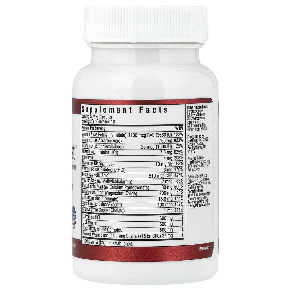 Healfast, Pre-Surgy Nutrition, 40 Vegetable Capsules