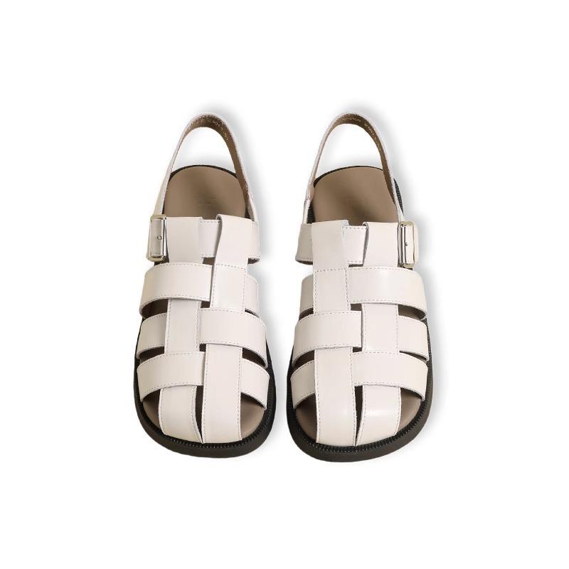 New Retro Women's Flat Shoes, Round-toed Sandals, Soft Soles