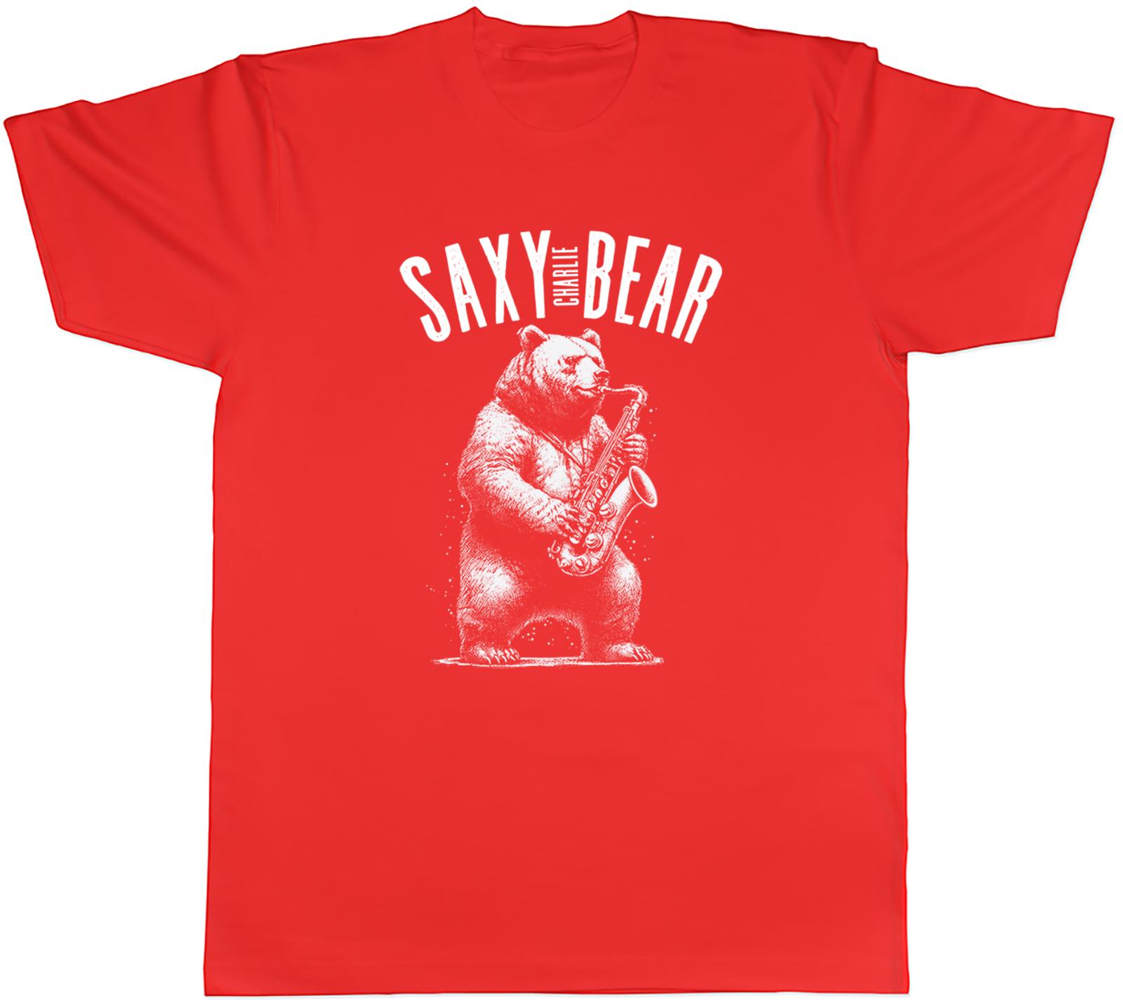 PERSONALISED ANY NAME SAXY BEAR SAXAPHONE PLAYER UnisexS TSHIRT TEE GIFT TOP S