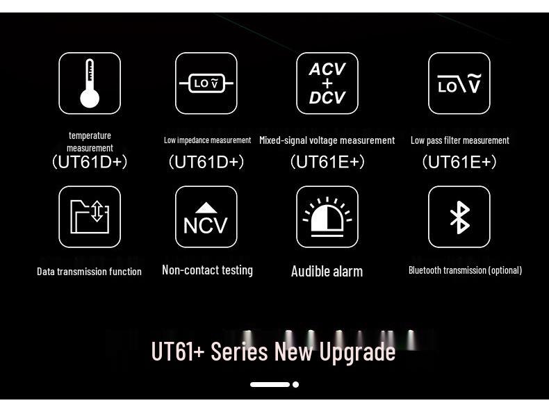 Uni-T UT61 Series Burn-Proof Bluetooth Multimeter for Professional Use