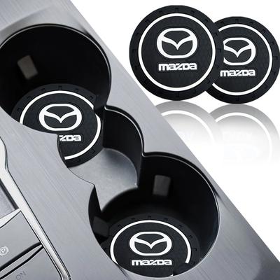 Car Cup Mat Anti-slip Bottle Holder Coasters Car Accessories For 3 6 CX5 2 CX3 CX9 MX5 RX8 Axela Demio MS CX5 2 Axela Demio Atenza MS GJI BK MP