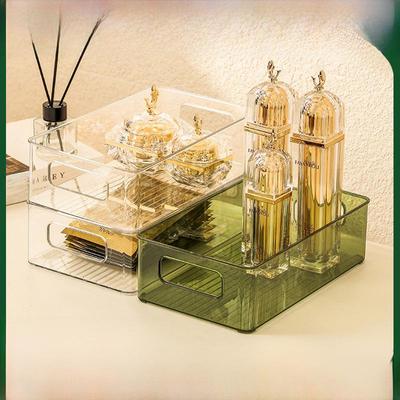 Transparente PET Kosmetik- und Schreibtischaufbewahrungsbox