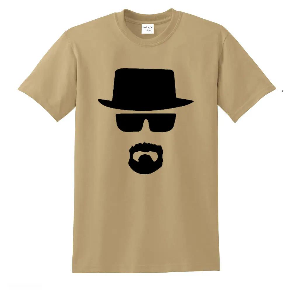 Breaking bad Men top quality streetwear 100% cotton loose Heisenberg printed t shirt summer mens tshirt cool man t-shirt