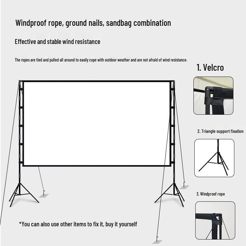 Mixite HD 100-120 Zoll Tragbarer Outdoor Filmprojektor Leinwandständer