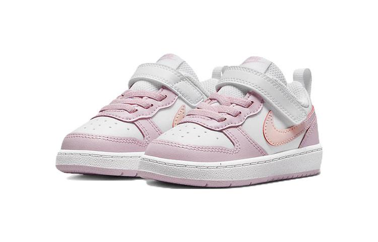 Nike Court Borough Low top Toddler Shoes Pink White Infant And Toddler DQ0493-100