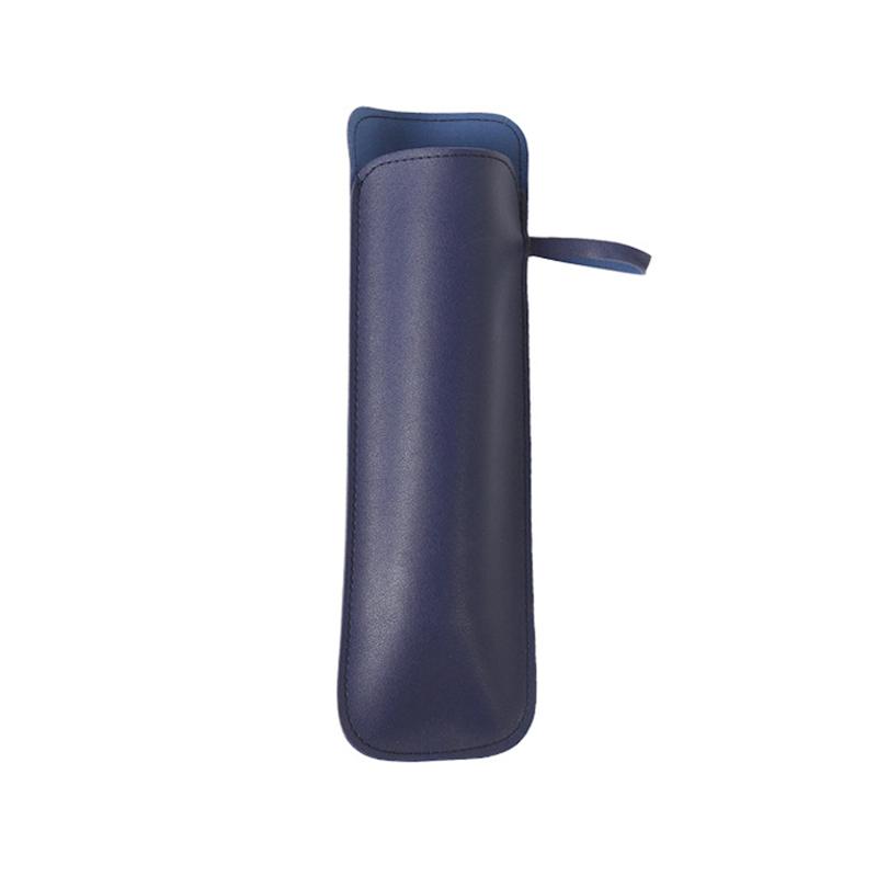 

PU Leather Umbrella Sleeve Colorful Umbrella Cover Case Portable Waterproof Umbrella Storage Pocket for Folding Umbrellas темно-синього кольору