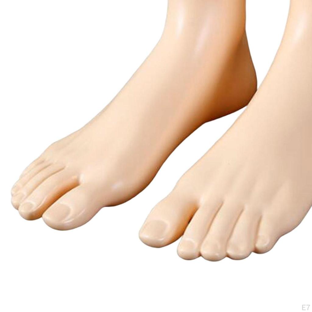 Feet Left and Right Manikin Female Foot Women Shoes Model for Short Stocking Chain Ankle Toe