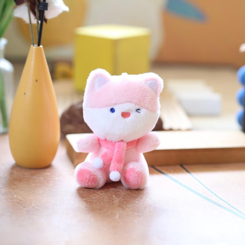 Adorable Plush Bear Keychain Super Soft Stuffed Animal Doll Bag Charm
