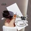 Trendige Ins-Style Fotochrome Lesebrille - Blaulichtfilter, UV-Schutz, Randloses Design