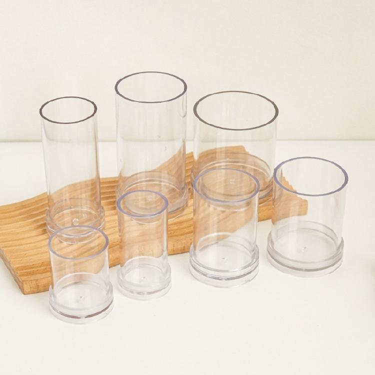 Klare Kerzenform Zylindrische Form Zylinderkerzenform für Kirchenkerzenlicht-Dinner Weihnachtsdekoration