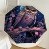 1pc Fantasy Night Owl with Moon Umbrella with Plastic Handle,Suitable for All Seasons Home Travel Outdoor UmbrellaDD675