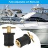 PATIKIL 1" Boat Drain Plug 2pcs T Handle Brass Boat