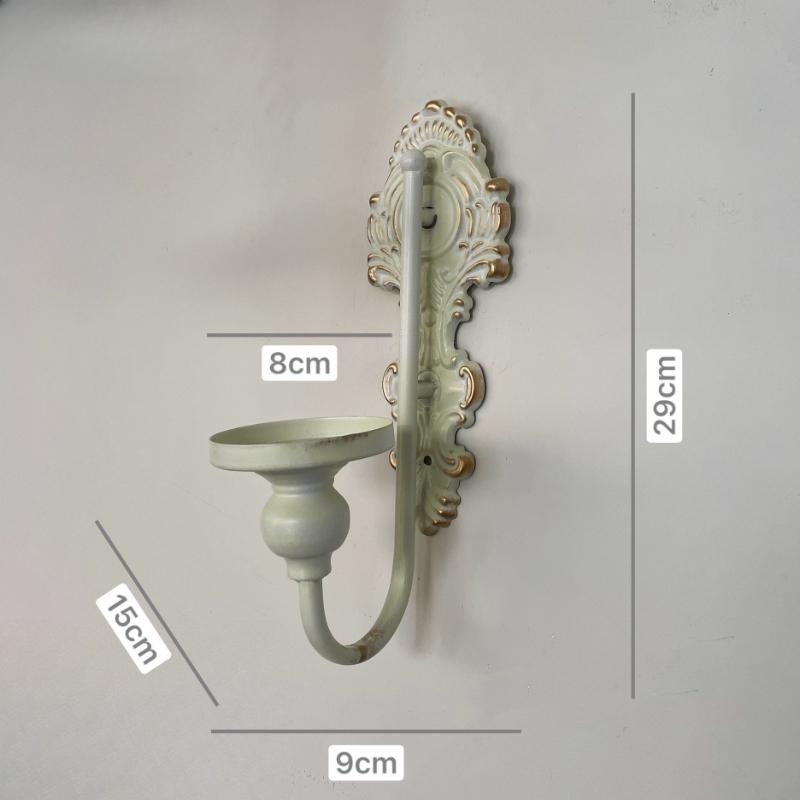2 ks Severský litinový svícen na stěnu Rustikální svícen Minimalistická domácí dekorace Vintage závěsný stojánek na čajovou svíčku