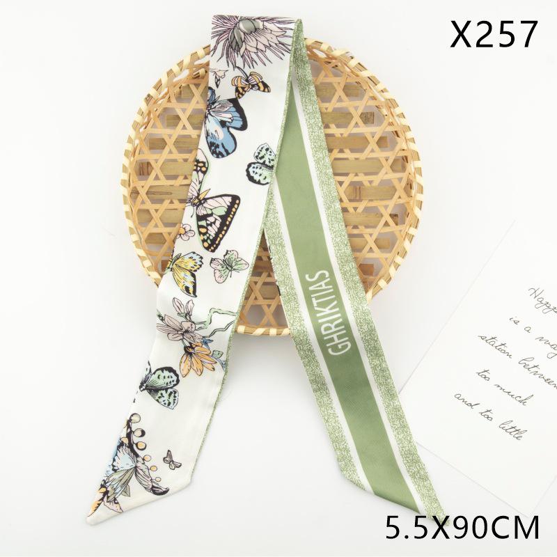 Versatile Vintage Silk Scarf: Hair Tie, Headband, Bag Accessory