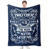 An Adult Gift for a Brother Printed Blanket for Sofa Bed Travel Camping Living Room Office Conditioning Blanket Seasons Gifts