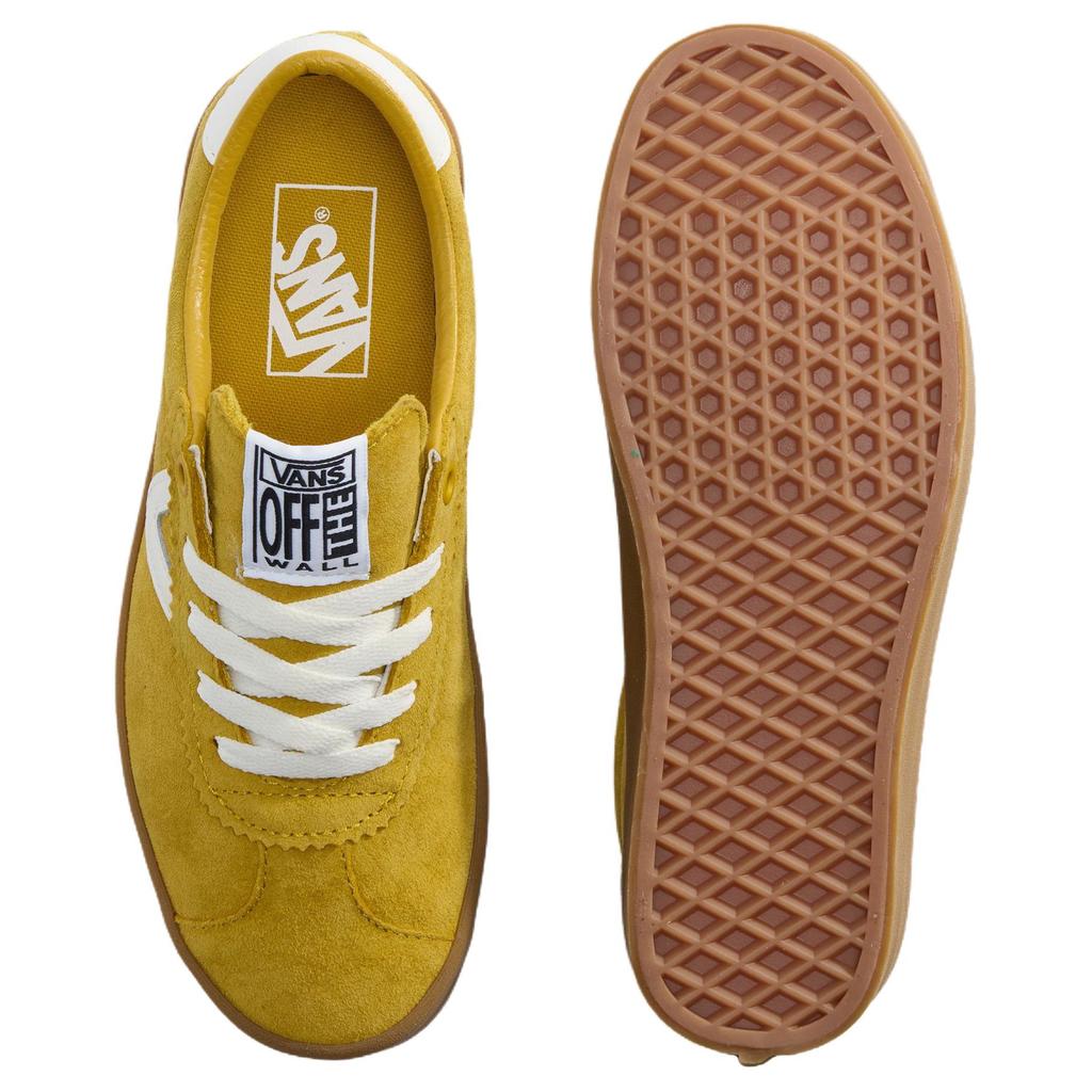 Vans Sport Low Retro Comfortable Low-Top Skate Shoes Unisex Sneakers Yellow White VN000D1PEMX1