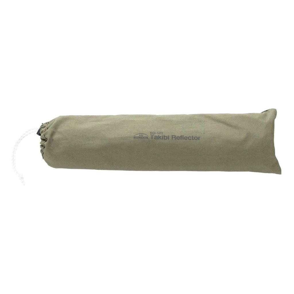 BUNDOK Bonfire Reflector Windshield Curtain Type Cotton Lightweight Compact Khaki with Storage Case Regular BD-523 100%
