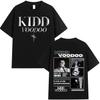 Rapper Kidd Voodoo Satiro Tour Harajuku Graphics 2025 Oversized High Quality Tshirt Mens Womens Short Sleeve Cotton Casual Tops