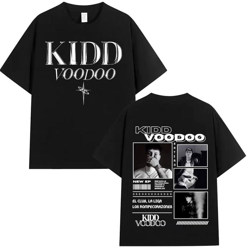 Rapper Kidd Voodoo Satiro Tour Harajuku Graphics 2025 Oversized High Quality Tshirt Mens Womens Short Sleeve Cotton Casual Tops