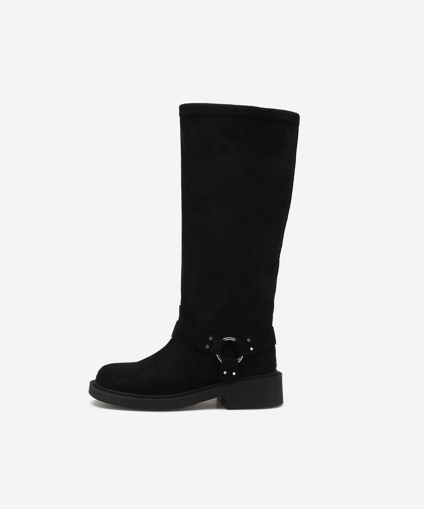 Salt And Chocolate Muto Suede Long Boots 412548007 (4.5Cm)