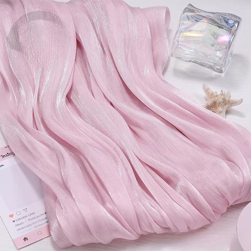 100x150cm Glitter Organza Fabric for Dress Skirt Shirt Clothing Diy Sewing Shiny Cloth Smooth Comfortable Textile