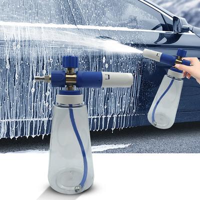 Lança de Espuma de Alta Pressão 1L Ajustável Pistola de Água com Espuma para Carro Pulverizador de Espuma de Pressão de Ar Acessórios para Lavagem de Carro