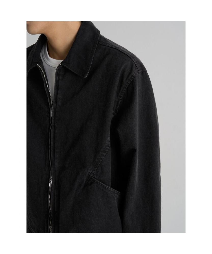 8Seconds Lightweight Denim Zip-Up Outerwear Black