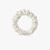 Mellotory Mini Shirring Satin Scrunchie (ivory)