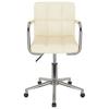 Office Chair Swivel Cream Fabric