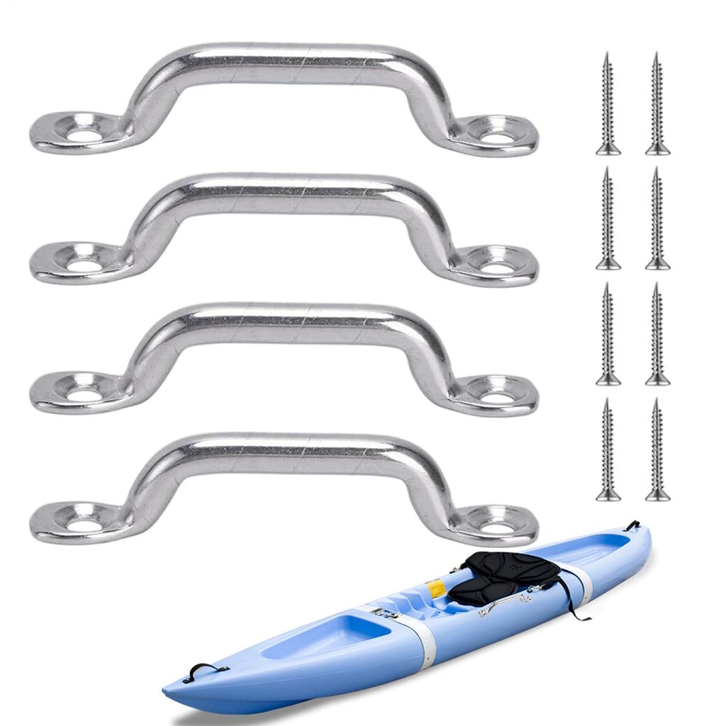 Båttopprem Pad Eye, Rostfritt Stål Topp Nedåt Ankare för Kajak | Platt