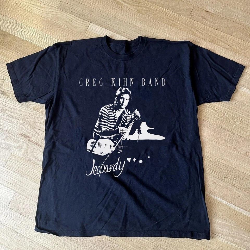 

НОВАЯ футболка с коротким рукавом Greg Kihn Band Jeopardy, хлопок, черная, размеры S-5XL CO09 XL