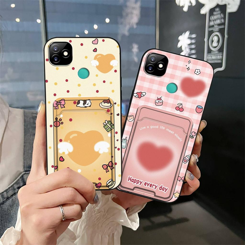 protective TPU Phone Case For Itel P36 Play/Vision1 Cover Dirt-resistant Waterproof Card sleeve Cartoon Graffiti Durable