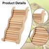 Hamster Climbing Ladder Wooden Smooth Exercise Equipment Funny Portable Wavy Bridge Toy for