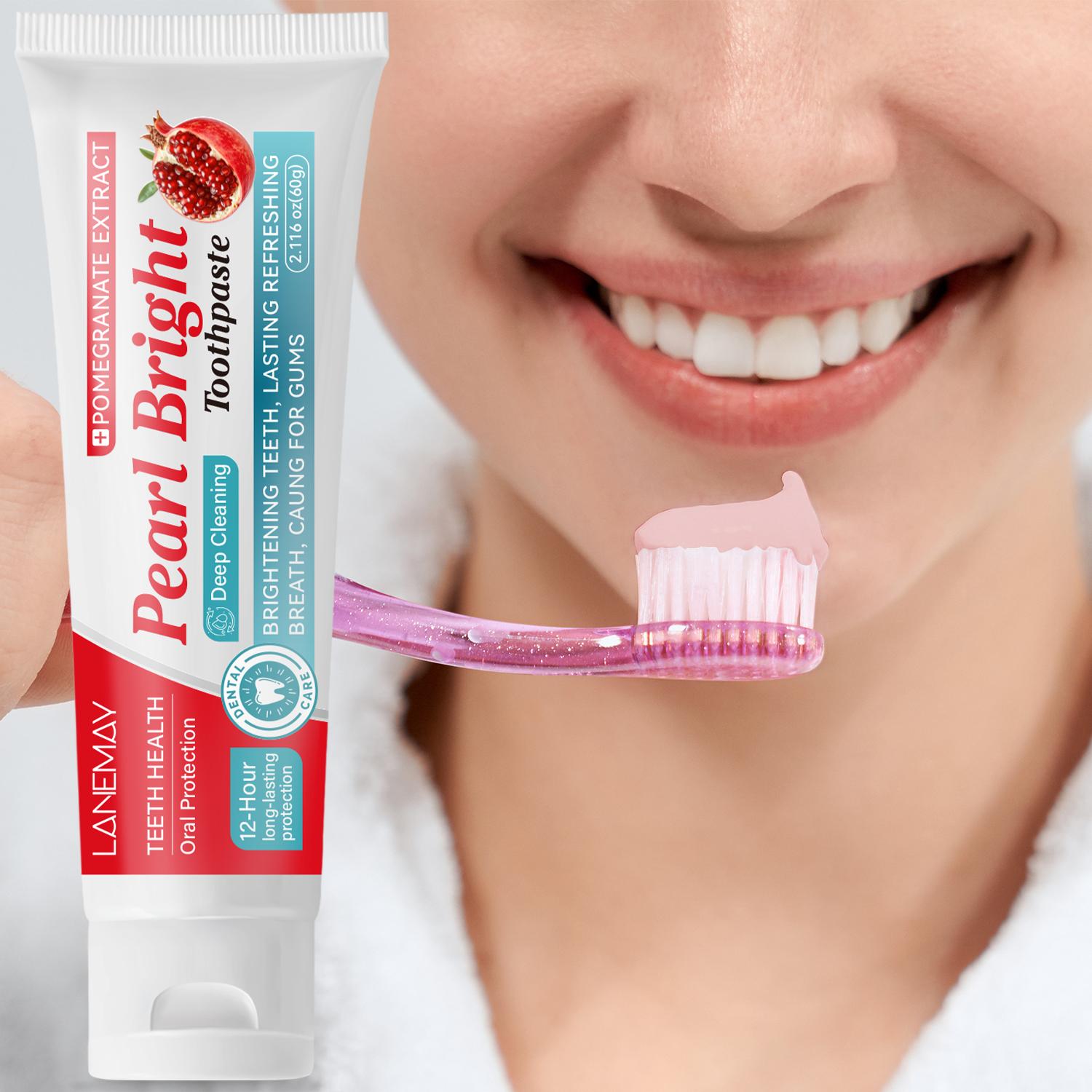 

Pearl Toothpaste-Brightening Teeth With Pomegranate Extract-Maintain A Healthy Oral Environment-60g