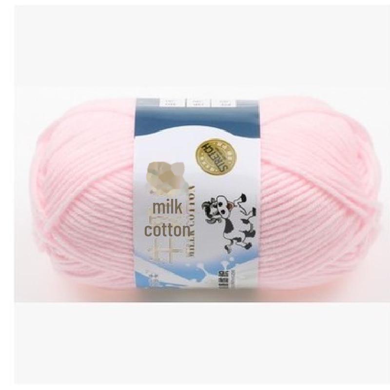 Milk Cotton Yarn Set for DIY Projects: Scarf, Crochet Slippers, Hand-Woven Bags