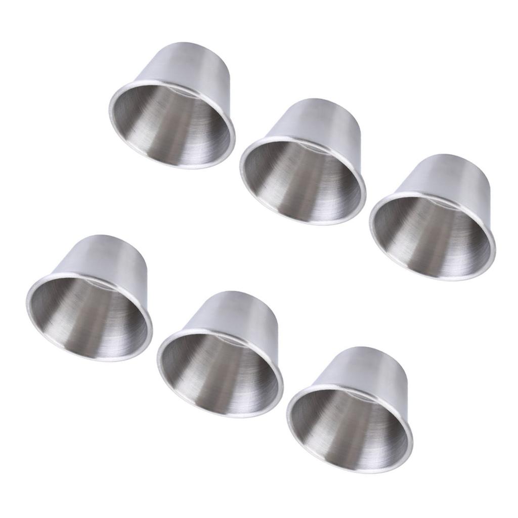 6PCS Outdoor Stainless Steel Wine Glass Unbreakable 70ml Portable Wine Cup for Camping