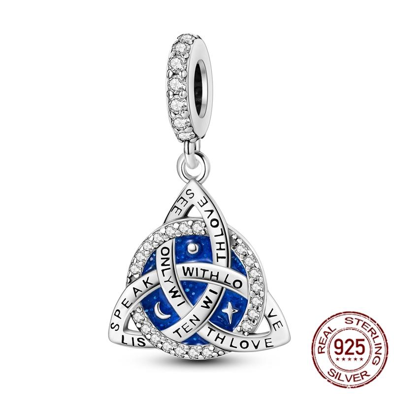 Mula Koppar Blå Resa Flygplan Berlocker Hänge Pärlor Passar Originalpan Armband Smycken För Kvinnor Diy Gåva