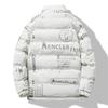 Bedruckter Mantel Winter Baumwollgepolsterte Jacke Warmer Kragen Baumwollgepolsterte Jacke für gutaussehende Männer